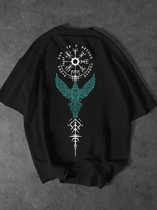 Astronaut landing round neck short sleeved T-shirt for Unisex