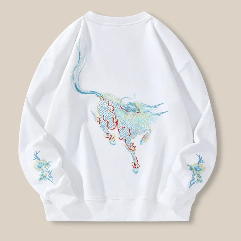 Embroidery Hoodies Chinese Style Men