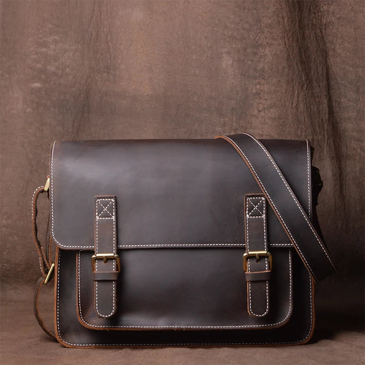 Retro Bag Crazy Horse Leather Bag Men's