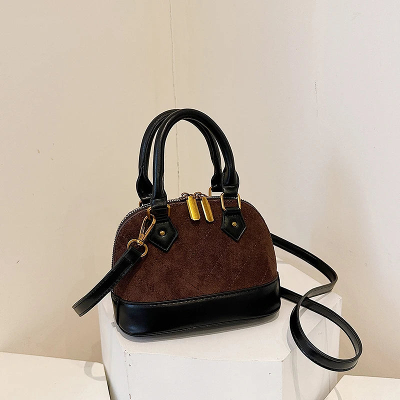Vintage Leather Shell Bag