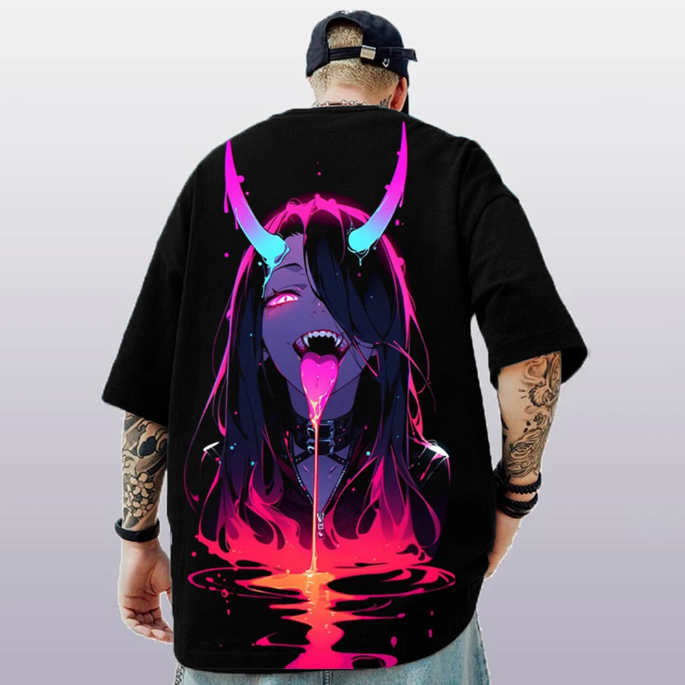 Oversized Hip hop Short Sleeve T-Shirt For Men