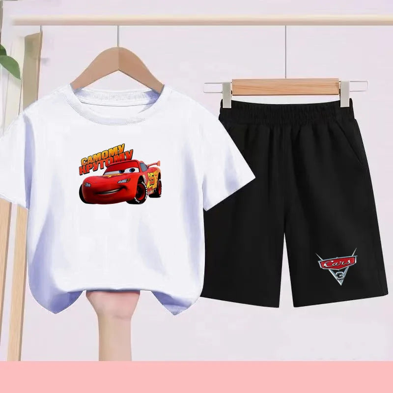 Disney Car Print T-shirt + shorts Toddler Clothes