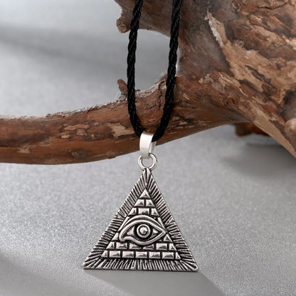 Egyptian Egypt Pyramid All-Seeing Evil Eye Necklace Uninex