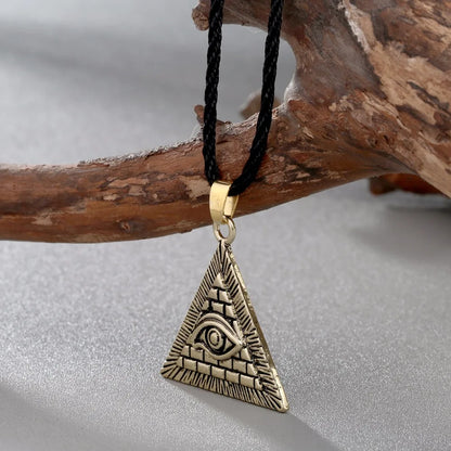 Egyptian Egypt Pyramid All-Seeing Evil Eye Necklace Uninex