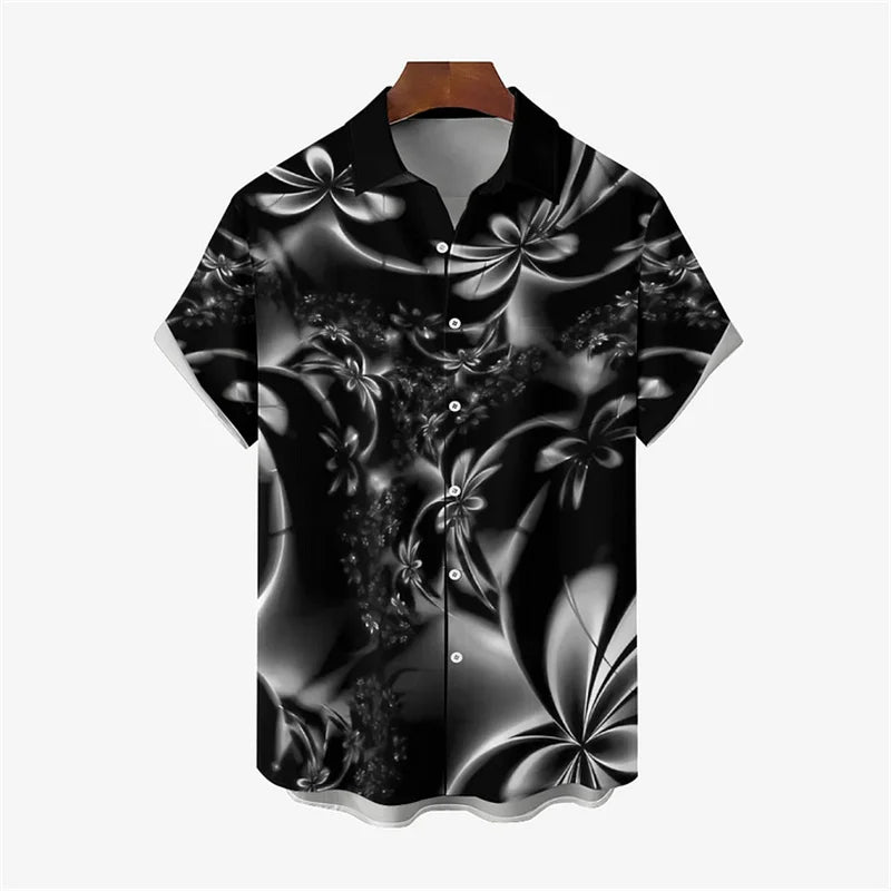 Cat Printed Pattern Men's Shirt