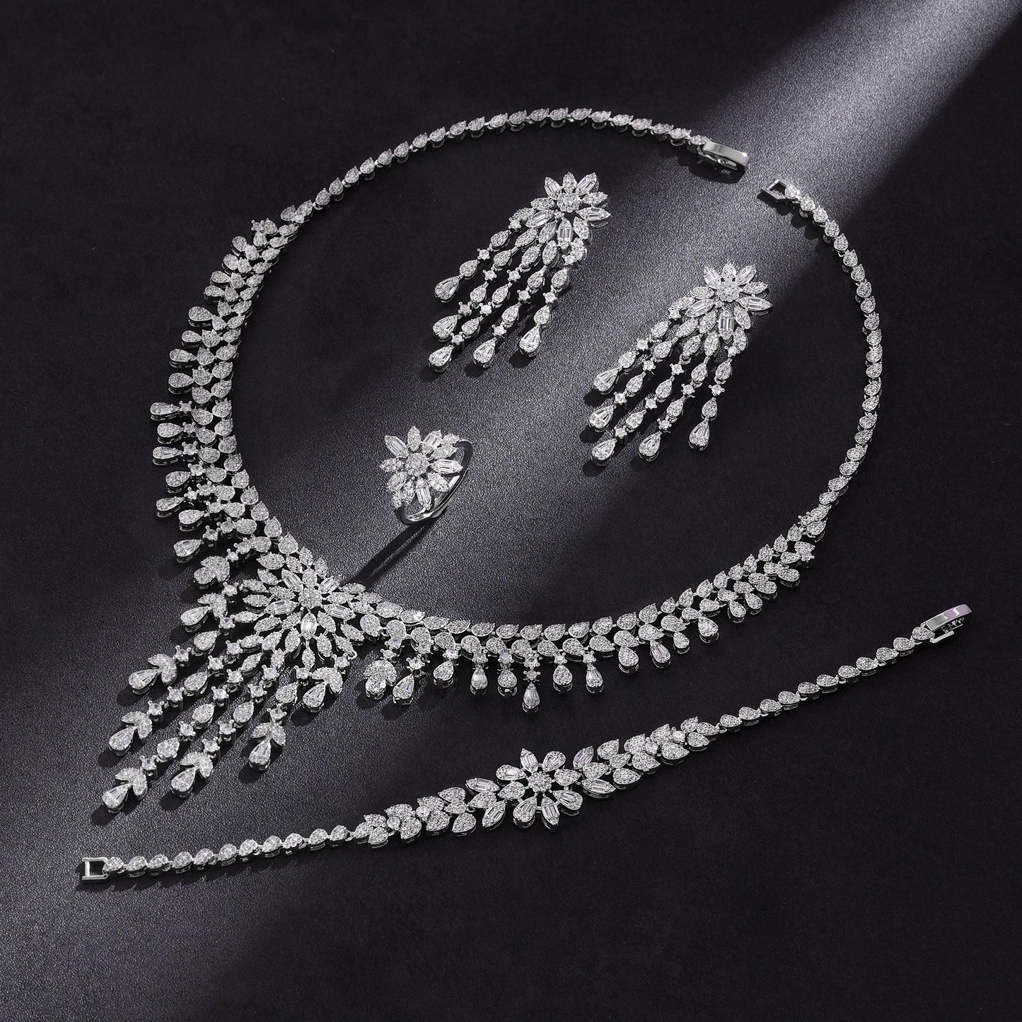 Cubic Zirconia Dubai Jewelry Set