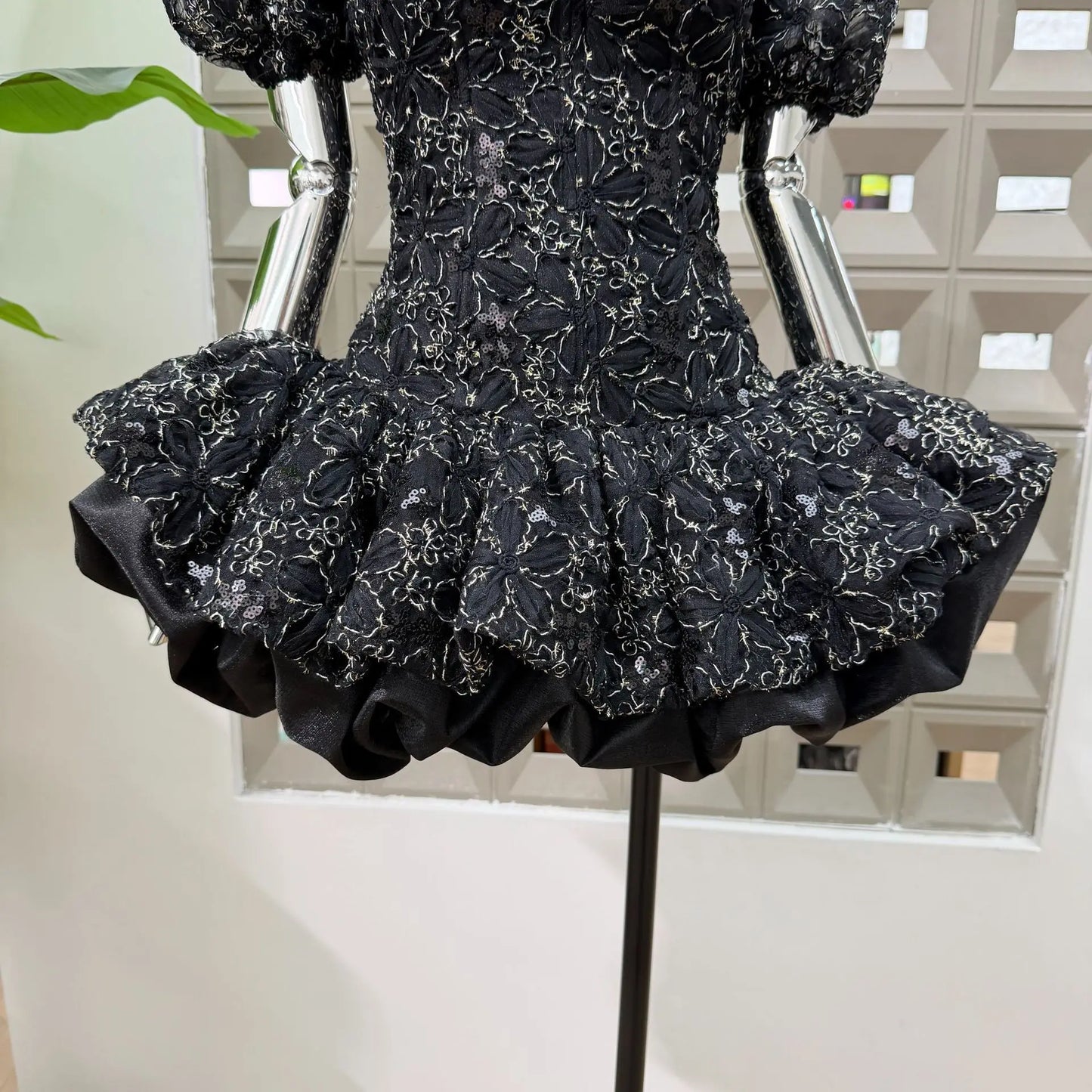 Corset Ball Gown Elegant Lace Peplum Strapless Dress