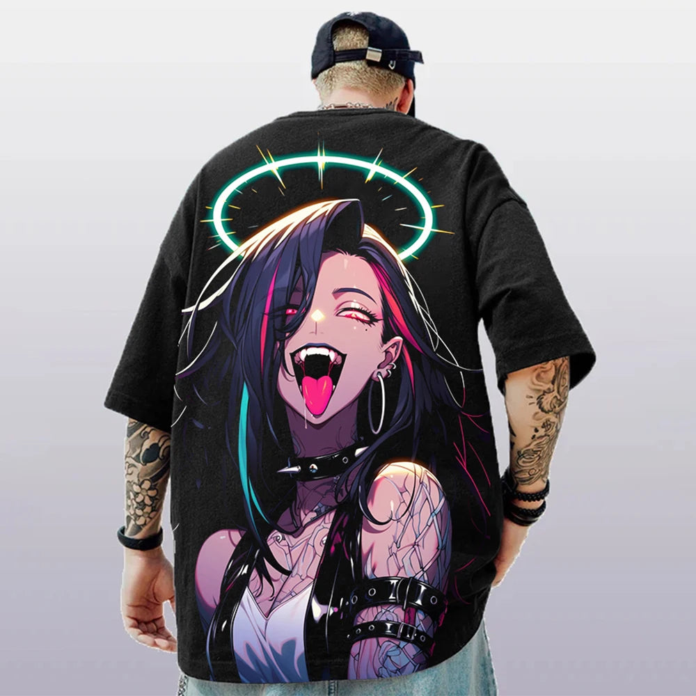 Oversized Hip hop Short Sleeve T-Shirt For Men