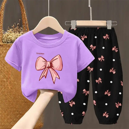 Toddler  T-shirt Top Pants 2Pcs Unisex