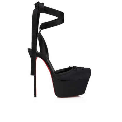 Stiletto Sandals Square Headband Butterfly  Heels