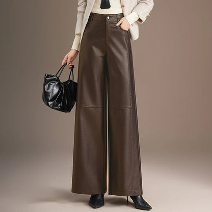 Warm Splice Leather Pants