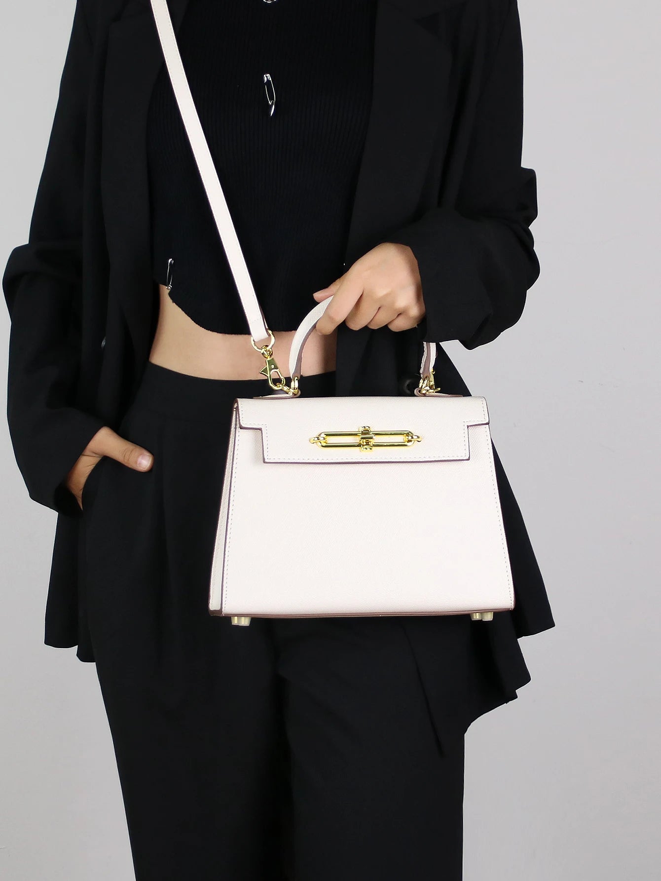 Temperament small bag palm print