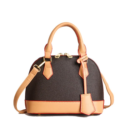Vintage Leather Shell Bag