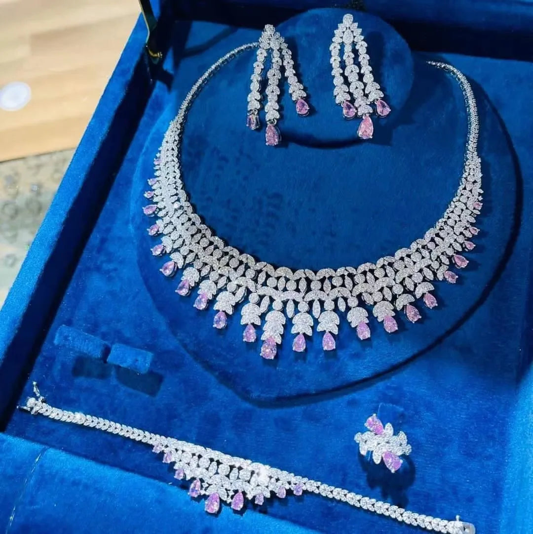 Cubic Zirconia Dubai Jewelry Set