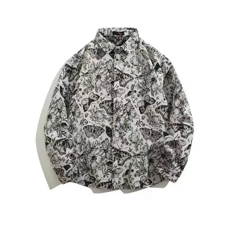 Cuban Vintage Men Loose-fit Shirt Jacket