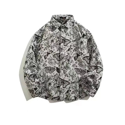 Cuban Vintage Men Loose-fit Shirt Jacket