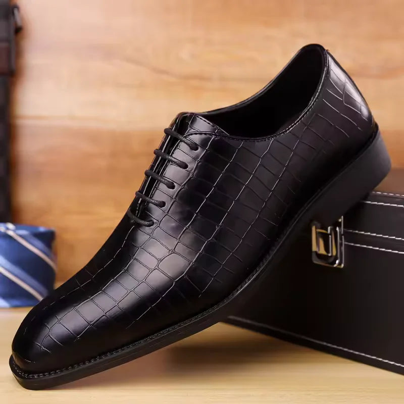 Retro Carved Lace-Up Brogue Oxford  Shoes