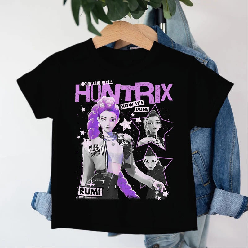 Demon Hunters Saja Cartoon T-shirt