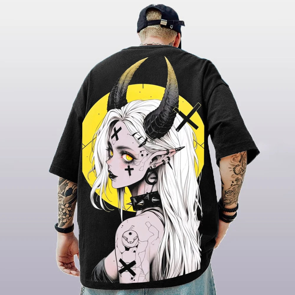 Oversized Hip hop Short Sleeve T-Shirt For Men