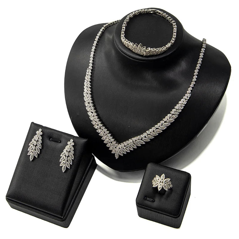 Cubic Zirconia Dubai Jewelry Set