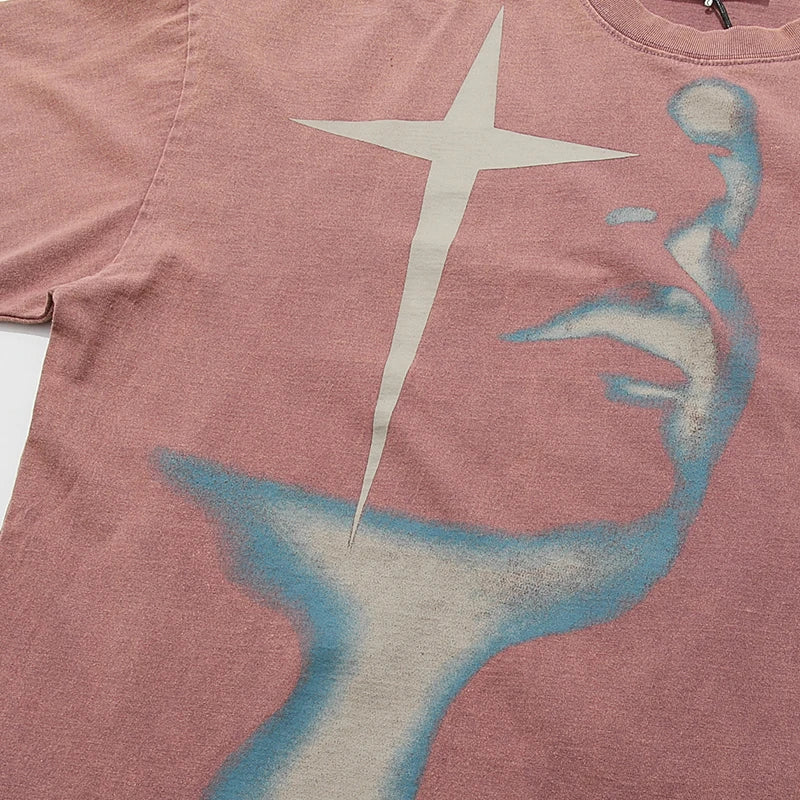 Shadow Butterfly Graphic T-Shirt Retro