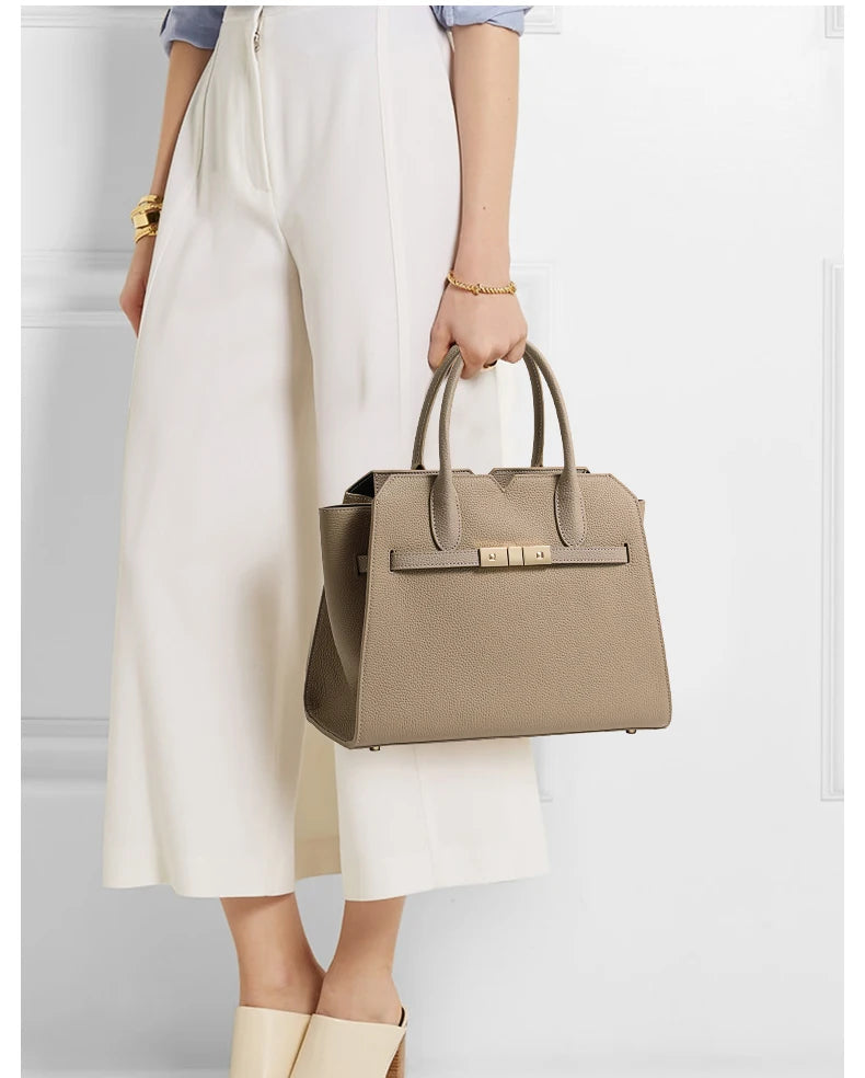 Leather Birkin Bag for Women – New Style, Large-Capacity, Single-Shoulder & Hand-Held