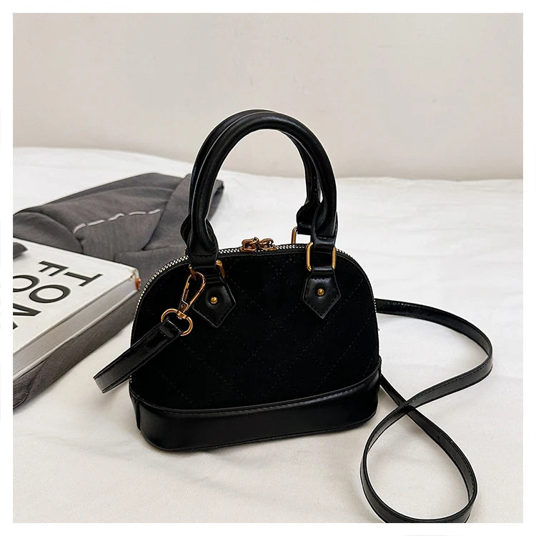 Vintage Leather Shell Bag