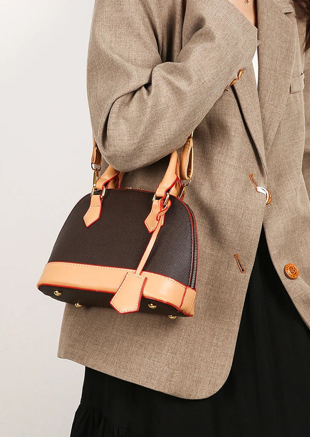 Vintage Leather Shell Bag