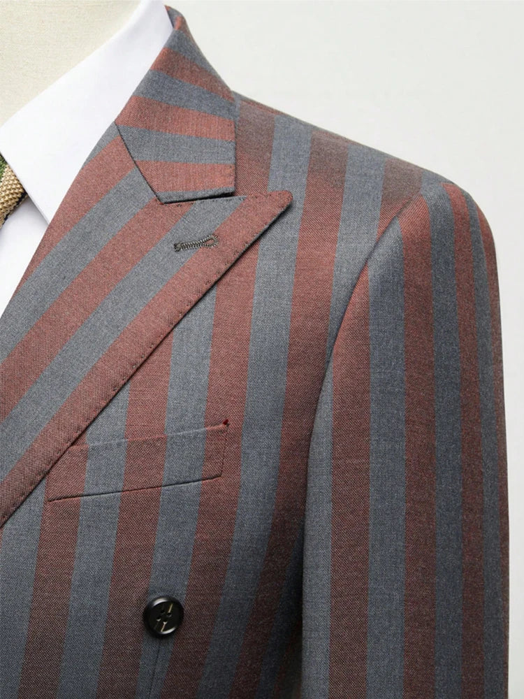 Men's Jacquard Two-Piece Slim Fit Suit