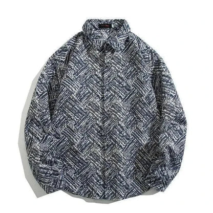 Cuban Vintage Men Loose-fit Shirt Jacket