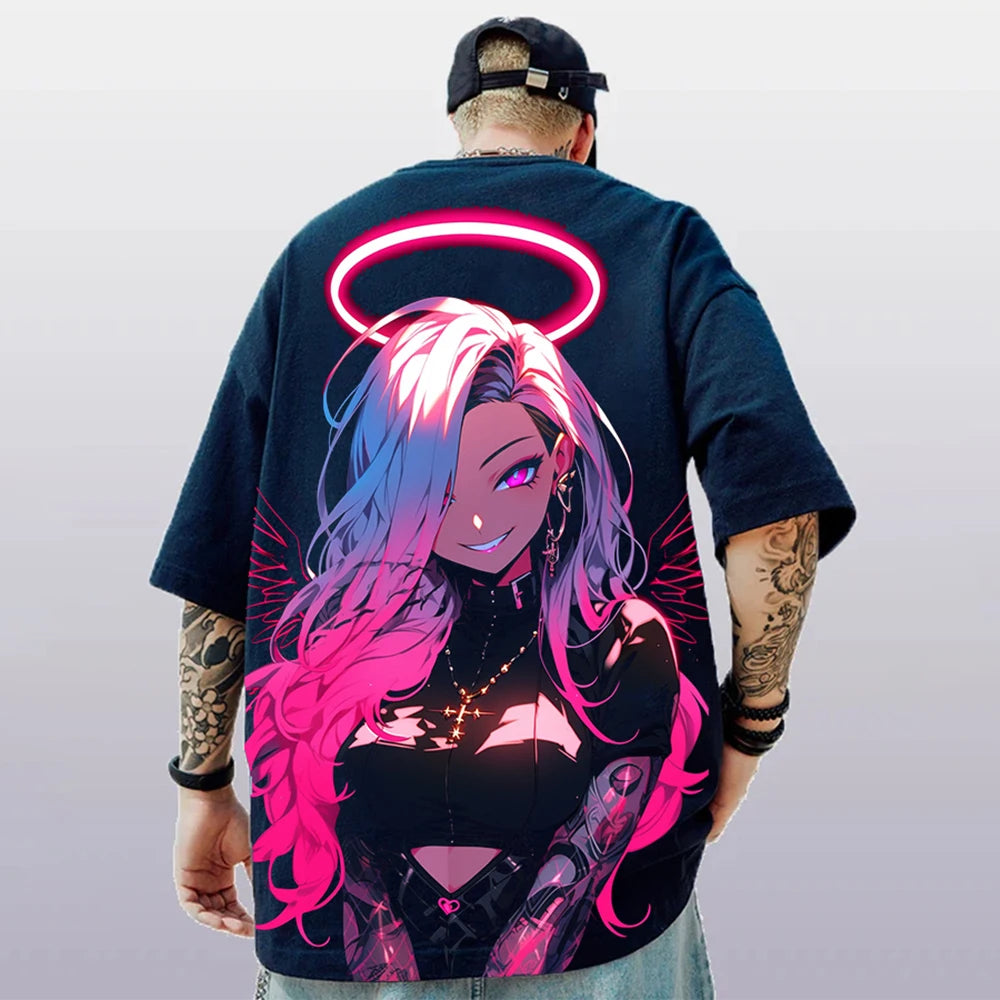 Oversized Hip hop Short Sleeve T-Shirt For Men