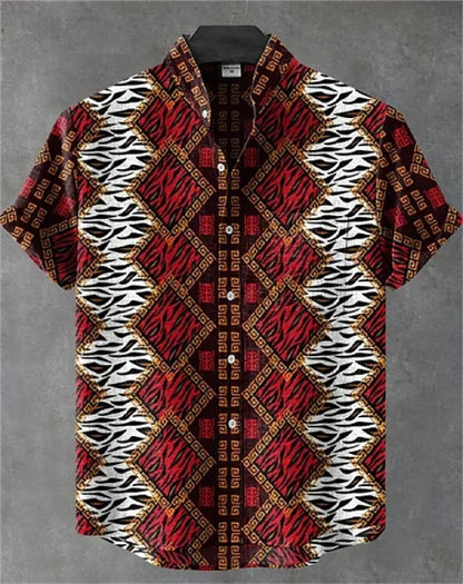 linen short-sleeved shirt