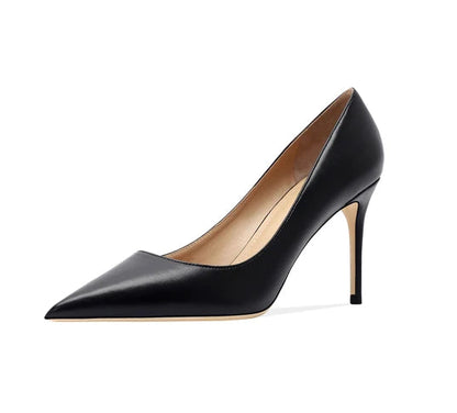 Matte Black Women's High Heels