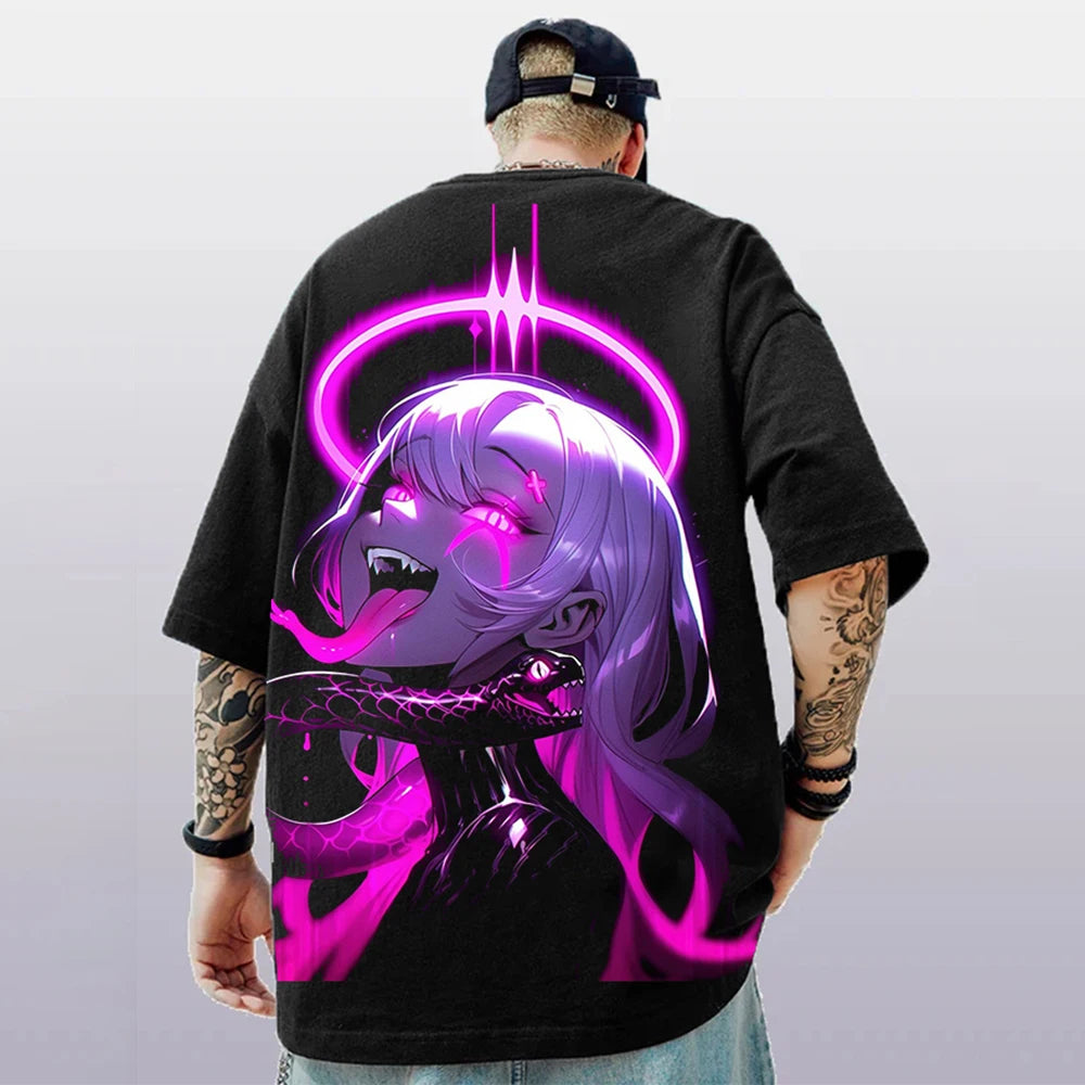 Oversized Hip hop Short Sleeve T-Shirt For Men