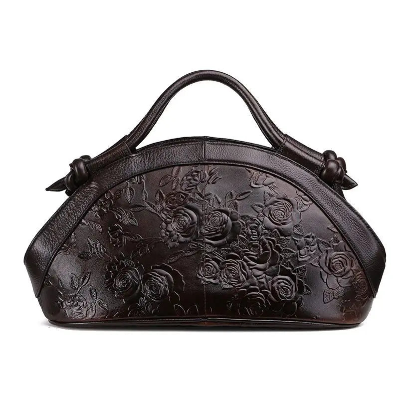 Vintage Flower Printing Women Handbag