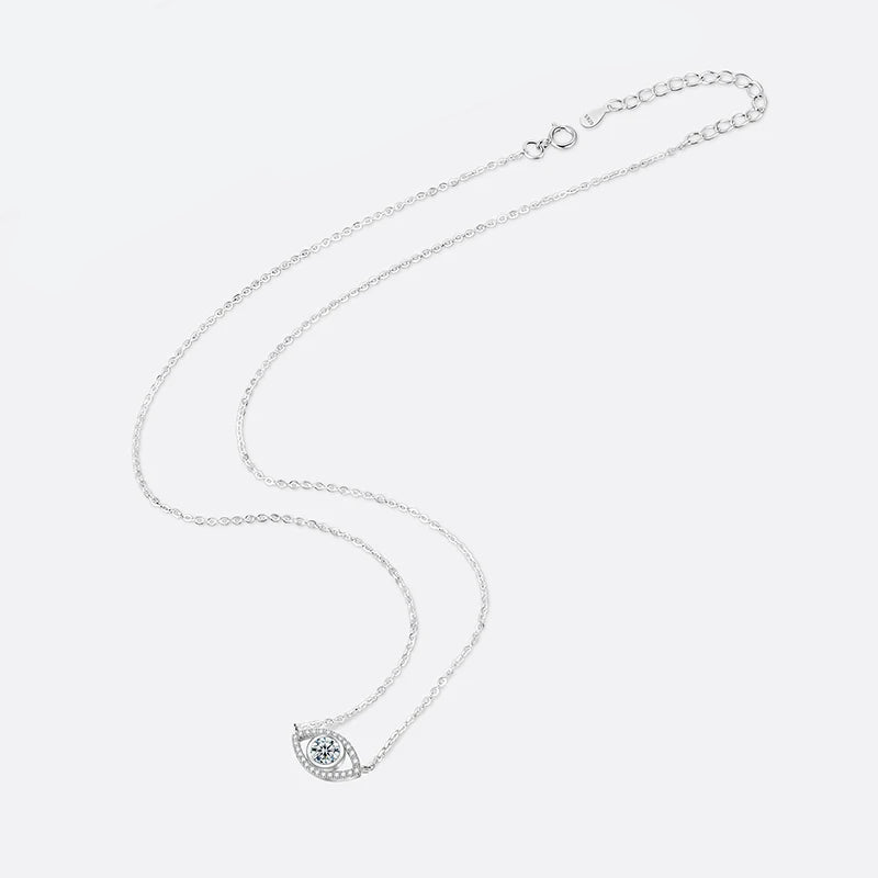 Silver eye Pendant Laboratory Diamond