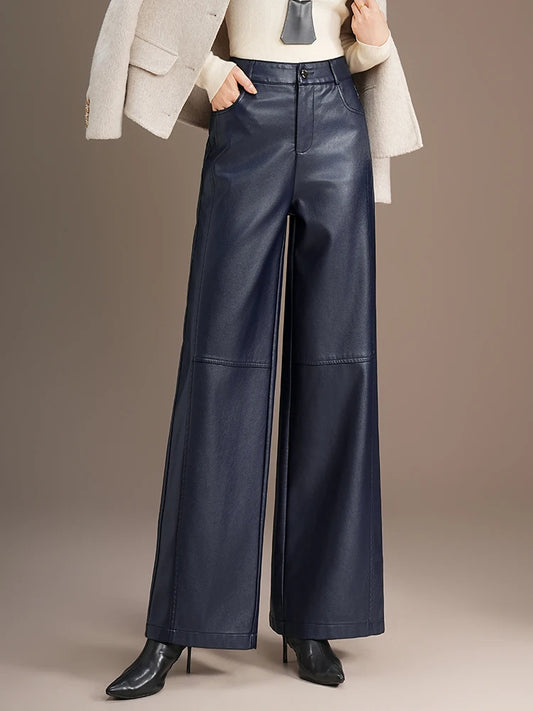 Warm Splice Leather Pants