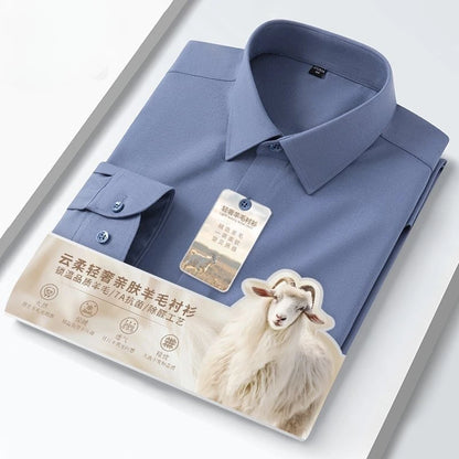 Wool model long sleeve shirts for Men