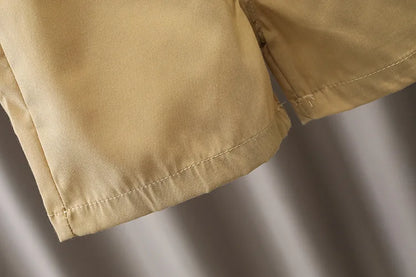 Summer Cotton Short sleeve fashion Suit 2PCS