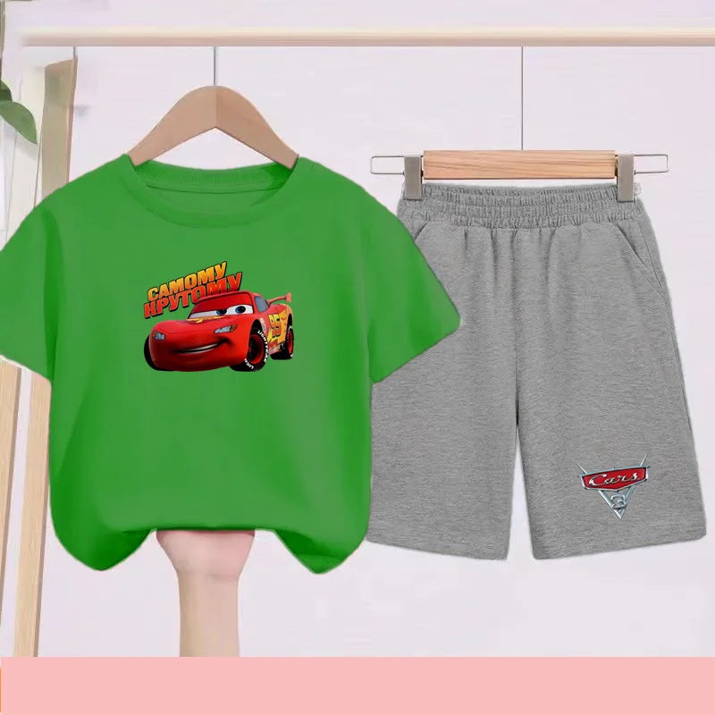 Disney Car Print T-shirt + shorts Toddler Clothes