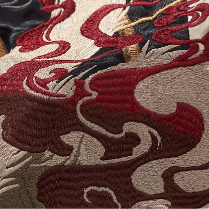 Nine Tailed Fox and Flame Embroidered Jacket Unisex