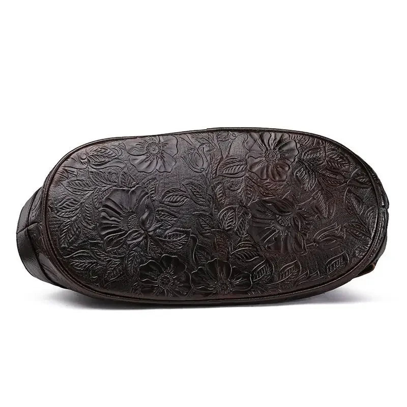 Vintage Flower Printing Women Handbag