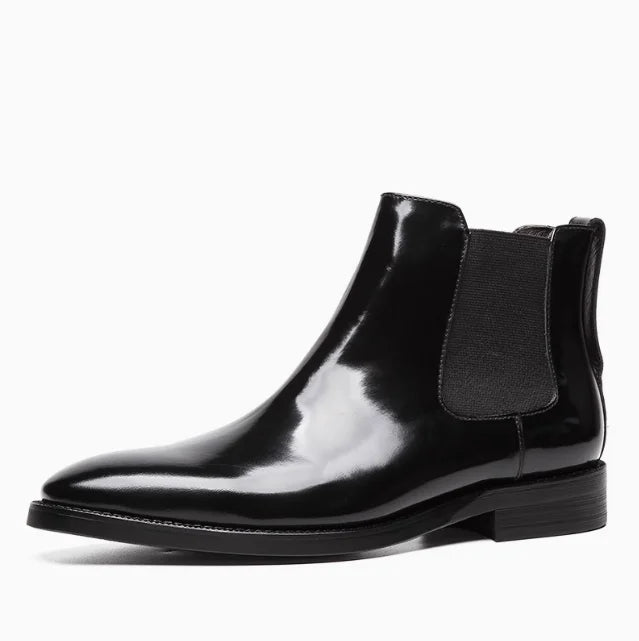 Men's Chelsea Boots, Glossy Leather