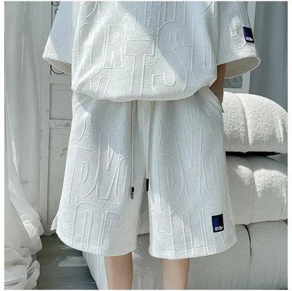 Men's Tracksuit Solid color tracksuit loose