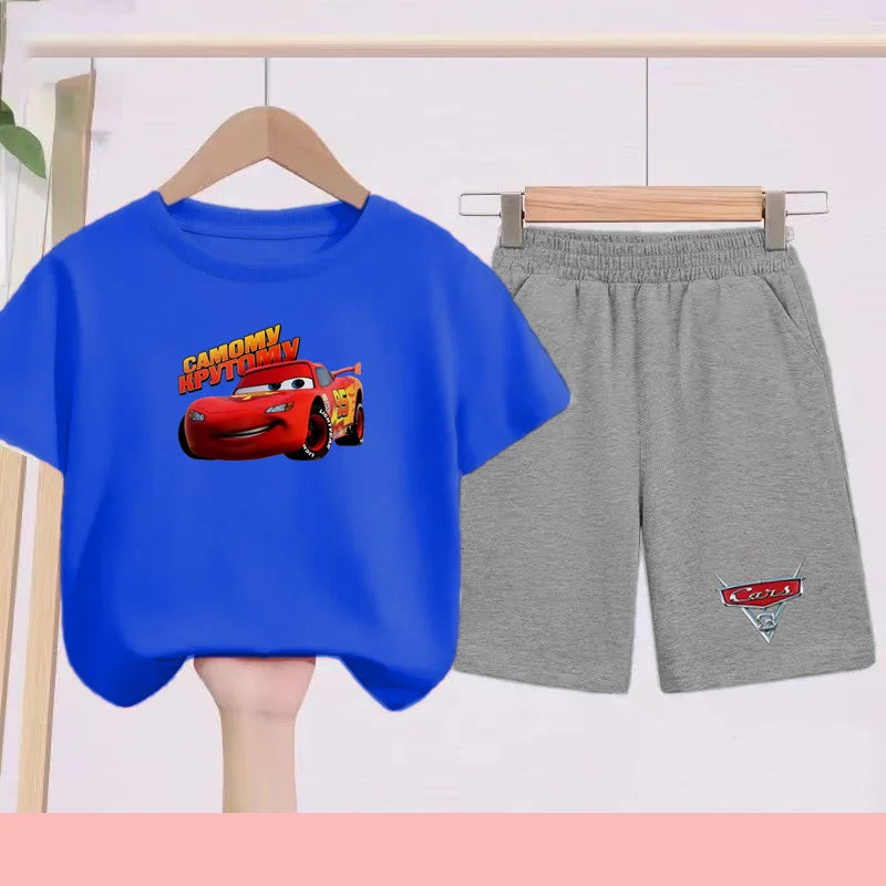 Disney Car Print T-shirt + shorts Toddler Clothes