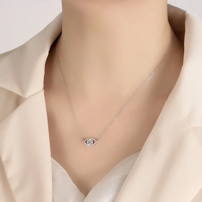 Silver eye Pendant Laboratory Diamond