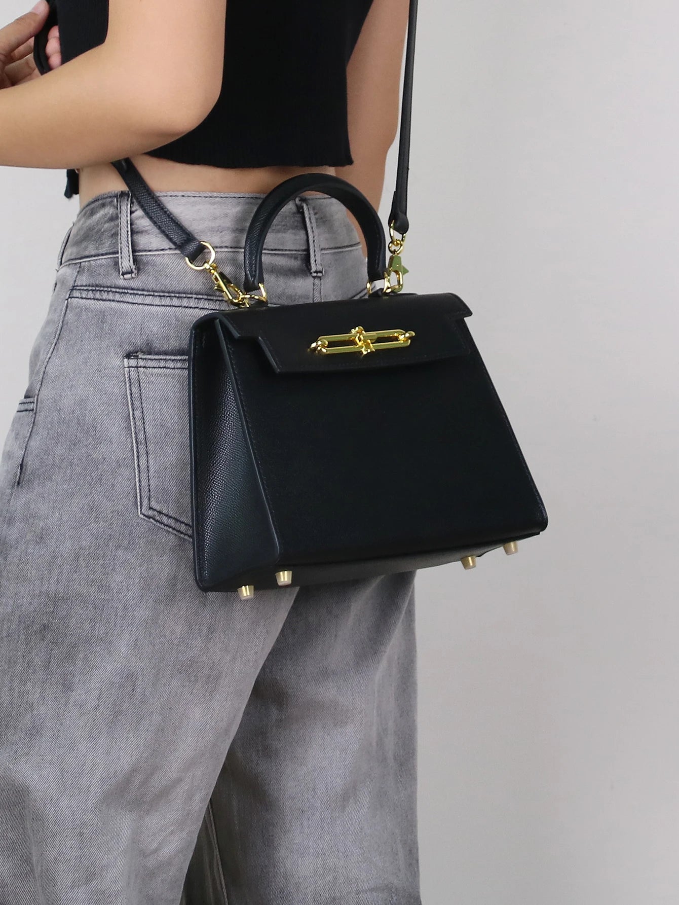 Temperament small bag palm print
