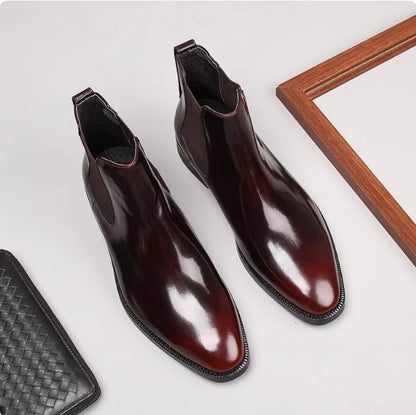 Men's Chelsea Boots, Glossy Leather