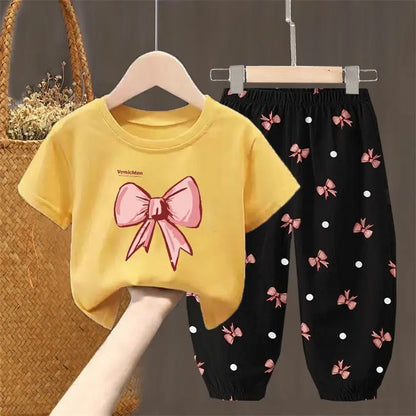 Toddler  T-shirt Top Pants 2Pcs Unisex