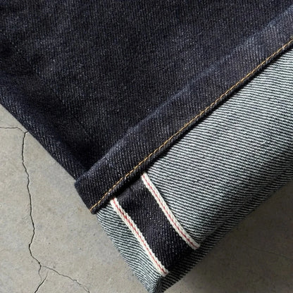 Cherry Blossom Selvedge Embroidery Denim Pants Unisex